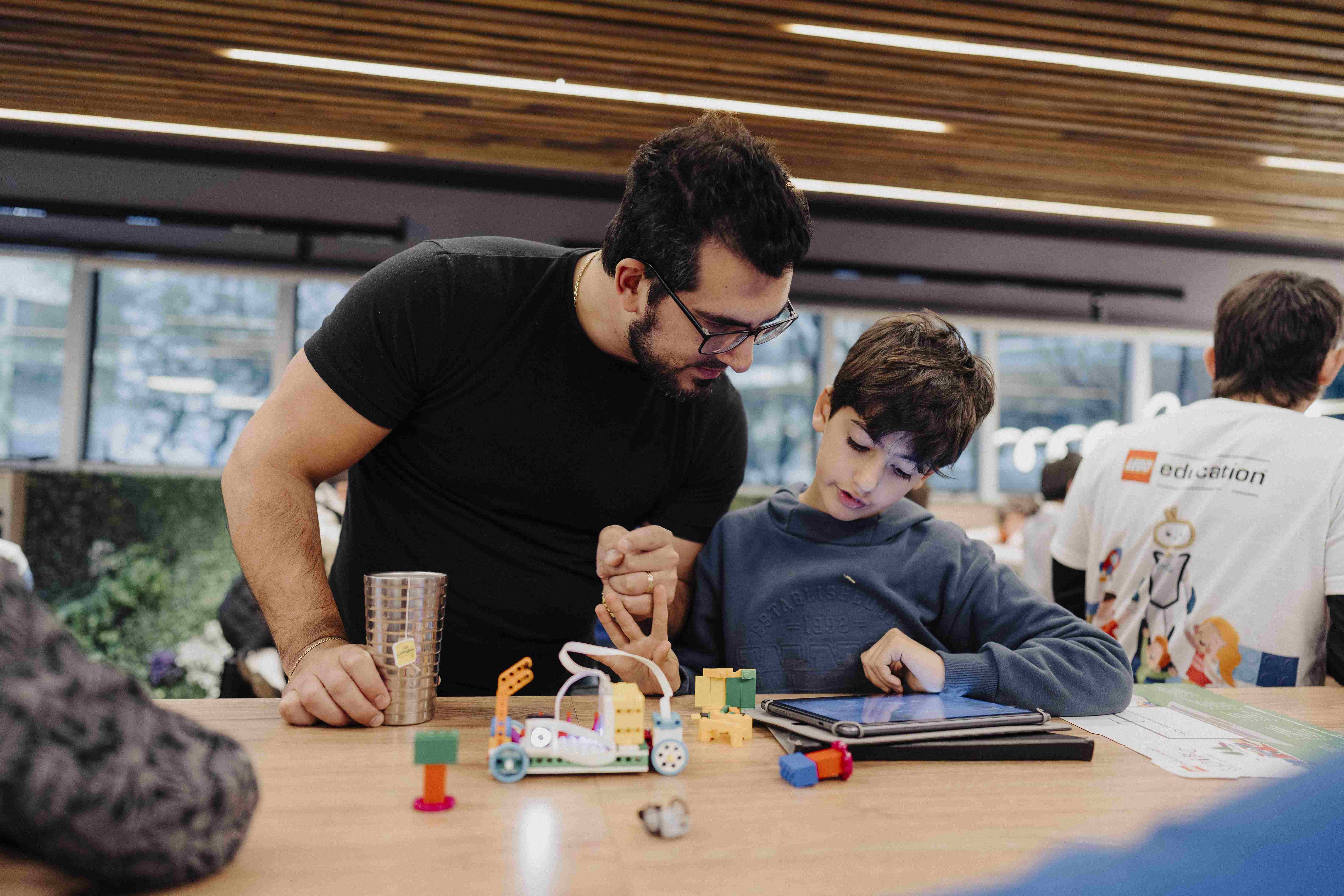 father and son at tech stars